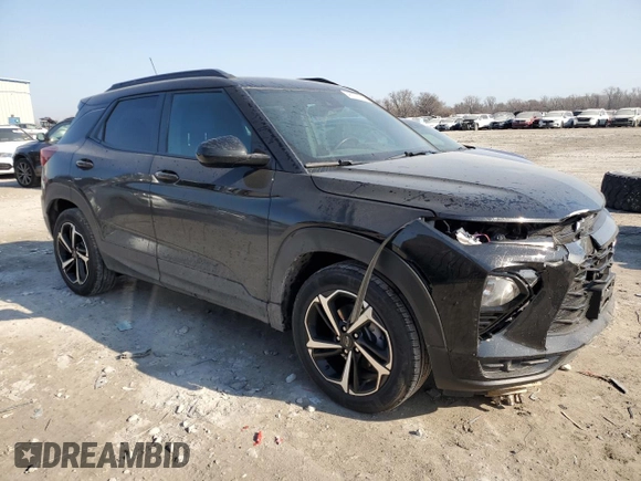 2021 Chevrolet TrailBlazer RS with VIN KL79MTSL6MB035735, listed as a Copart auction lot 48137355 with 78,098 mi miles and Salvage Title. Bid and sale history available at carsss.com. Image 4.