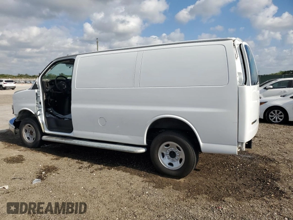 2024 Chevrolet Express Cargo with VIN 1GCWGAFP4R1183474, listed as a Copart auction lot 54072775 with Not provided miles and Clean title. Bid and sale history available at DreamBid. Image 2.