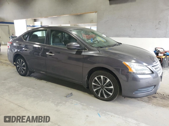 2013 Nissan Sentra FE+ S with VIN 3N1AB7AP5DL657102, listed as a Copart auction lot 54579015 with 122,419 mi miles and Salvage Title. Bid and sale history available at DreamBid. Image 4.