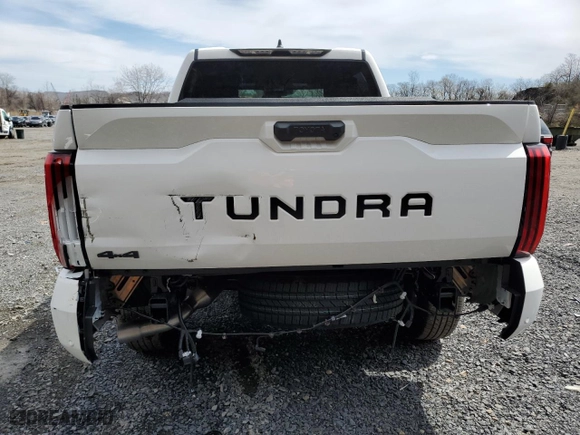2025 Toyota Tundra 4WD SR with VIN 5TFLA5DB0SX246981, listed as a Copart auction lot 52457275 with 8 mi miles and Salvage Title. Bid and sale history available at carsss.com. Image 6.