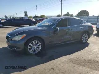 2011 Infiniti M37 with VIN JN1BY1AP1BM320364, listed as a Copart auction lot 46748095 with 188,947 mi miles and Salvage Title. Bid and sale history available at carsss.com. Image 1.