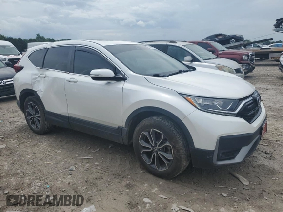 2020 Honda CR-V EX with VIN 5J6RW2H58LL041247, listed as a Copart auction lot 54484855 with 80,400 mi miles and Salvage Title. Bid and sale history available at DreamBid. Image 4.