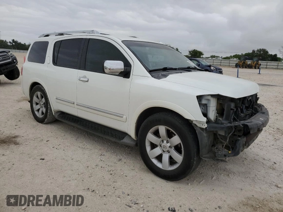 2014 Nissan Armada SV z VIN 5N1BA0ND9EN610504, wystawiony jako Copart lot #53310295 z przebiegiem 133 166 mil mil oraz Szkoda całkowita • Salvage title. Historia ofert i sprzedaży dostępna na DreamBid. Obrazek 4.