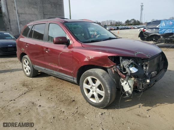 2009 Hyundai Santa Fe SE with VIN 5NMSH13E19H250505, listed as a Copart auction lot 47773505 with 219,296 mi miles and Salvage Title. Bid and sale history available at carsss.com. Image 4.