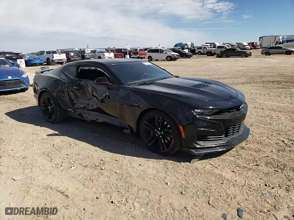 2022 Chevrolet Camaro 1SS with VIN 1G1FF1R78N0133653, listed as a Copart auction lot 46483105 with 42,487 mi miles and Salvage Title. Bid and sale history available at carsss.com. Image 10.