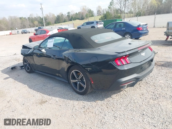 2025 Ford Mustang EcoBoost with VIN 1FAGP8UH4S5106570, listed as a IAAI auction lot 41892684 with 4,073 mi miles. Bid and sale history available at carsss.com. Image 3.