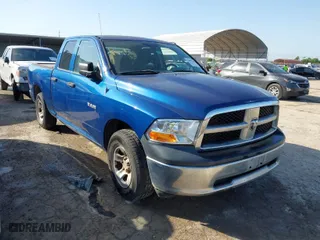 2010 Dodge Ram 1500 ST with VIN 1D7RB1GK7AS231178, listed as a IAAI auction lot 41907143 with 1 mi miles. Bid and sale history available at carsss.com. Image 1.