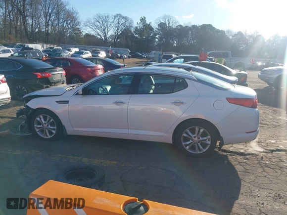 2013 Kia Optima EX with VIN 5XXGN4A79DG199153, listed as a IAAI auction lot 41737349 with 135,000 mi miles. Bid and sale history available at carsss.com. Image 14.