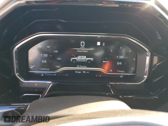 2022 GMC Sierra 1500 with VIN 1GTRHBEDXNZ612796, listed as a Copart auction lot 86163974 with 13,370 mi miles and Salvage Title. Bid and sale history available at DreamBid. Image 9.