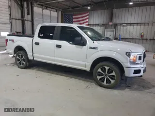 2019 Ford F-150 XL with VIN 1FTEW1E53KFA33329, listed as a Copart auction lot 52107625 with 245,109 mi miles and Clean Title. Bid and sale history available at carsss.com. Image 4.