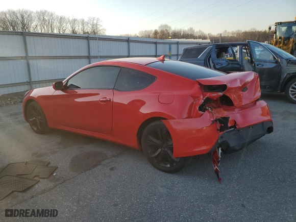 2010 Hyundai Genesis Coupe Premium with VIN KMHHT6KD3AU005132, listed as a Copart auction lot 46672895 with 152,939 mi miles and Salvage Title. Bid and sale history available at carsss.com. Image 2.