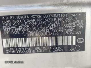 2015 Lexus GS 350 z VIN JTHBE1BL8FA013149, wystawiony jako IAAI lot #41893525 z przebiegiem 176 658 mil mil oraz . Historia ofert i sprzedaży dostępna na DreamBid. Obrazek 9.