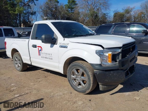 2018 Ford F-150 XL with VIN 1FTMF1CB6JKE60661, listed as a IAAI auction lot 41276885 with 142,090 mi miles. Bid and sale history available at carsss.com. Image 1.