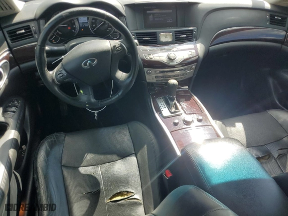 2011 Infiniti M37 with VIN JN1BY1APXBM325191, listed as a Copart auction lot 74209614 with 136,662 mi miles and Salvage Title. Bid and sale history available at carsss.com. Image 8.