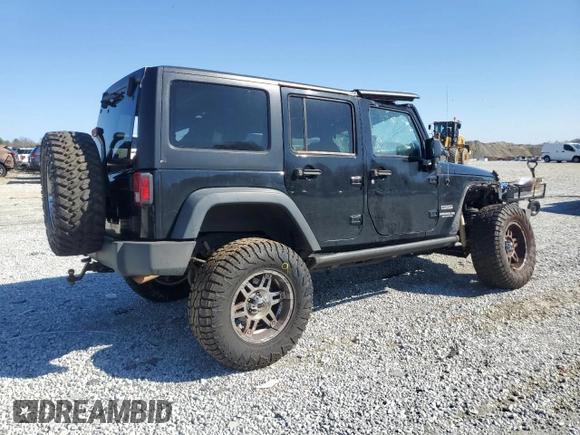 2014 Jeep Wrangler Unlimited Sport with VIN 1C4BJWDG9EL250326, listed as a Copart auction lot 48545705 with 247,460 mi miles and Salvage Title. Bid and sale history available at DreamBid. Image 3.