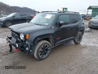2023 Jeep Renegade Trailhawk with VIN ZACNJDC10PPP73292, listed as a IAAI auction lot 41661916 with 19,192 mi miles and . Bid and sale history available at DreamBid. Image 18.