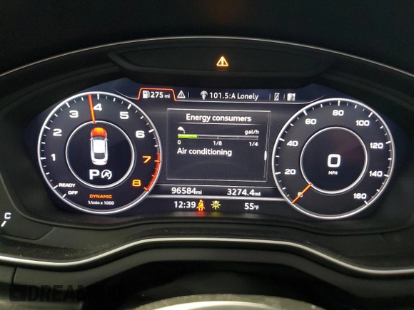 2019 Audi A5 Sportback Premium Plus with VIN WAUBNCF5XKA030616, listed as a Copart auction lot 46519295 with 96,584 mi miles and Salvage Title. Bid and sale history available at carsss.com. Image 9.