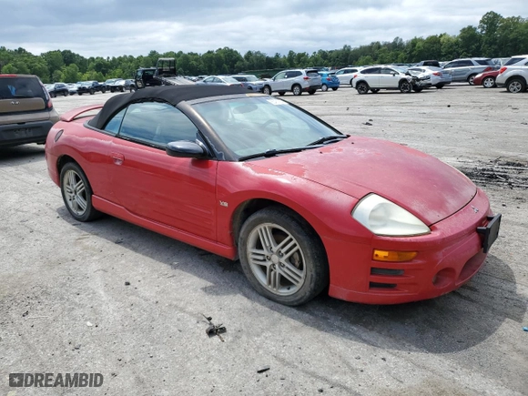 2003 Mitsubishi Eclipse GT with VIN 4A3AE55H63E116034, listed as a Copart auction lot 65481934 with 0 mi miles and Salvage Title. Bid and sale history available at carsss.com. Image 4.
