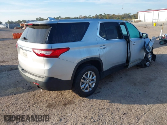 2020 Chevrolet Traverse LS with VIN 1GNEVFKW9LJ187966, listed as a IAAI auction lot 41059955 with 98,273 mi miles. Bid and sale history available at carsss.com. Image 4.