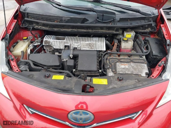 2012 Toyota Prius v Two with VIN JTDZN3EU3C3012636, listed as a IAAI auction lot 41485685 with 186,053 mi miles. Bid and sale history available at carsss.com. Image 10.