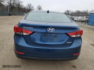 2015 Hyundai Elantra Limited with VIN KMHDH4AE2FU424014, listed as a Copart auction lot 49091015 with 46,928 mi miles and Salvage Title. Bid and sale history available at carsss.com. Image 6.