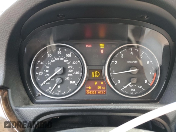 2011 BMW 3 Series 335i with VIN WBADX7C57BE261271, listed as a Copart auction lot 46655445 with 98,328 mi miles and Salvage Title. Bid and sale history available at carsss.com. Image 9.