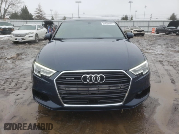 2017 Audi A3 Sedan Premium with VIN WAUB8GFF6H1009312, listed as a Copart auction lot 38437684 with 100,469 mi miles. Bid and sale history available at carsss.com. Image 5.