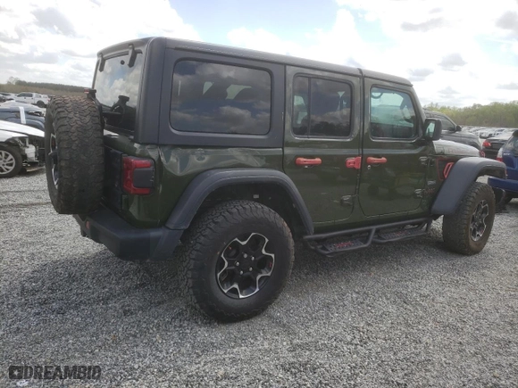 2020 Jeep Wrangler Unlimited Rubicon with VIN 1C4HJXFN9LW315814, listed as a Copart auction lot 49147855 with 28,902 mi miles and Salvage Title. Bid and sale history available at carsss.com. Image 3.