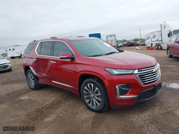2023 Chevrolet Traverse Premier with VIN 1GNERKKW1PJ311358, listed as a IAAI auction lot 41040748 with 5,593 mi miles. Bid and sale history available at carsss.com. Image 13.