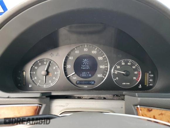 2003 Mercedes-Benz E-Class 3.2L with VIN WDBUF65JX3A271178, listed as a Copart auction lot 78231464 with 102,001 mi miles and Salvage Title. Bid and sale history available at carsss.com. Image 9.