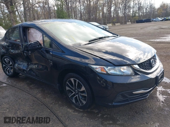 2015 Honda Civic EX with VIN 19XFB2F83FE209066, listed as a IAAI auction lot 41976108 with 96,996 mi miles and . Bid and sale history available at carsss.com. Image 1.