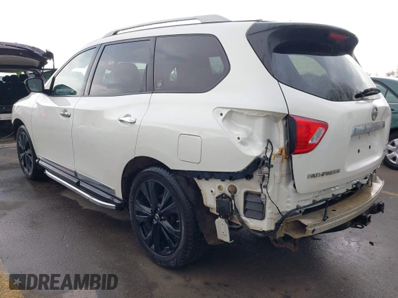 2017 Nissan Pathfinder S with VIN 5N1DR2MM6HC660212, listed as a IAAI auction lot 41905628 with 123,669 mi miles and . Bid and sale history available at DreamBid. Image 3.