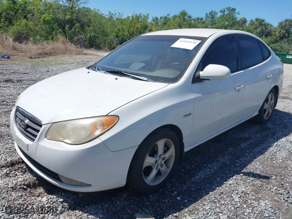 2007 Hyundai Elantra GLS with VIN KMHDU46D37U081985, listed as a IAAI auction lot 41931928 with 147,066 mi miles. Bid and sale history available at carsss.com. Image 2.