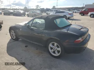 2002 BMW Z3 2.5i with VIN 4USCN33432LK52173, listed as a Copart auction lot 70557454 with 0 mi miles and Salvage Title. Bid and sale history available at carsss.com. Image 2.