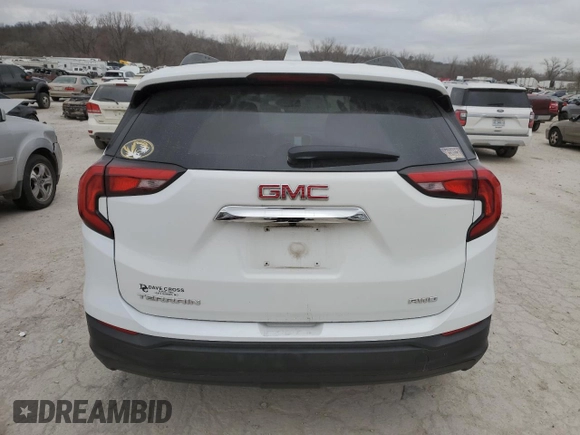 2018 GMC Terrain SLE Diesel with VIN 3GKALUEU7JL255204, listed as a Copart auction lot 84230084 with 112,248 mi miles and Salvage Title. Bid and sale history available at carsss.com. Image 6.