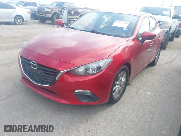 2014 Mazda Mazda3 i Touring with VIN JM1BM1L78E1100263, listed as a IAAI auction lot 41941156 with 158,888 mi miles. Bid and sale history available at carsss.com. Image 17.