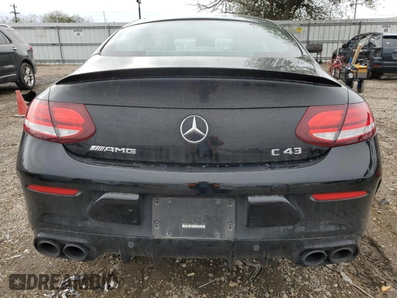 2023 Mercedes-Benz C 43 AMG with VIN W1KWJ6EB6PG128853, listed as a Copart auction lot 42176595 with 23,203 mi miles and Salvage Title. Bid and sale history available at carsss.com. Image 6.