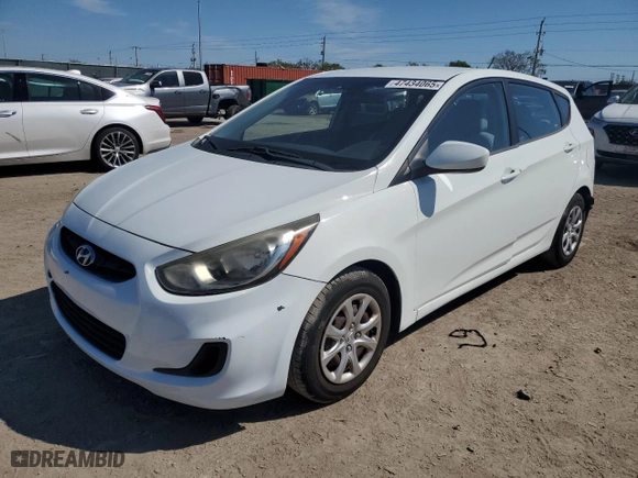 2012 Hyundai Accent GS with VIN KMHCT5AE3CU007920, listed as a Copart auction lot 47434065 with 136,176 mi miles and Salvage Title. Bid and sale history available at carsss.com. Image 1.
