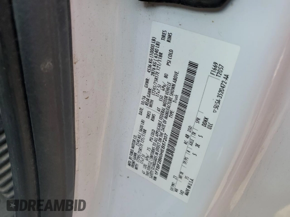 2017 Ford Super Duty F-250 SRW XLT with VIN 1FTBF2B60HEB57207, listed as a Copart auction lot 70478964 with 72,175 mi miles and Salvage Title. Bid and sale history available at carsss.com. Image 13.