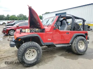 1997 Jeep Wrangler SE z VIN 1J4FY29P2VP451664, wystawiony jako Copart lot #58070635 z przebiegiem 129 244 mil mil oraz Szkoda całkowita • Salvage title. Historia ofert i sprzedaży dostępna na DreamBid. Obrazek 1.