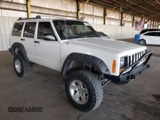 2001 Jeep Cherokee Sport with VIN 1J4FT48S21L614119, listed as a Copart auction lot 47362065 with 184,750 mi miles and Clean Title. Bid and sale history available at carsss.com. Image 4.