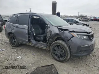 2022 Honda Pilot Special Edition with VIN 5FNYF6H2XNB040198, listed as a Copart auction lot 44027385 with 76,432 mi miles and Salvage Title. Bid and sale history available at carsss.com. Image 4.
