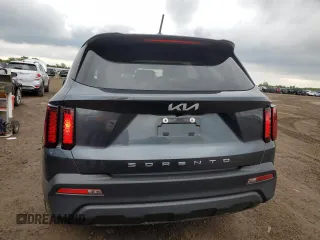 2022 Kia Sorento LX with VIN 5XYRG4LC6NG115672, listed as a Copart auction lot 58574035 with 36,008 mi miles and Salvage title. Bid and sale history available at DreamBid. Image 6.
