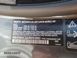 2018 BMW 4 Series 440i xDrive z VIN WBA4W9C52JAB93890, wystawiony jako Copart lot #45213155 z przebiegiem 109 064 mil mil oraz Szkoda całkowita • Salvage title. Historia ofert i sprzedaży dostępna na DreamBid. Obrazek 12.