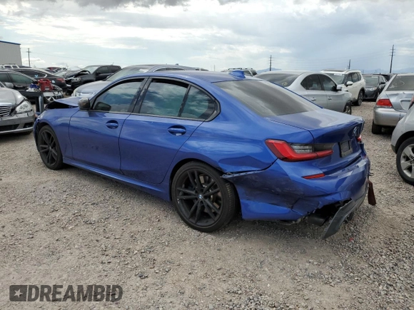 2020 BMW 3 Series M340i with VIN 3MW5U7J06L8B36769, listed as a Copart auction lot 68188424 with 0 mi miles and Salvage Title. Bid and sale history available at carsss.com. Image 2.