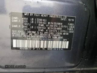 2016 Subaru Outback Limited with VIN 4S4BSENC0G3239071, listed as a Copart auction lot 60319515 with 70,325 mi miles and Salvage title. Bid and sale history available at DreamBid. Image 13.