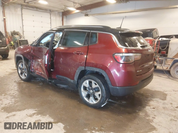 2021 Jeep Compass Limited with VIN 3C4NJDCB8MT503467, listed as a IAAI auction lot 41343230 with 30,321 mi miles and . Bid and sale history available at carsss.com. Image 3.