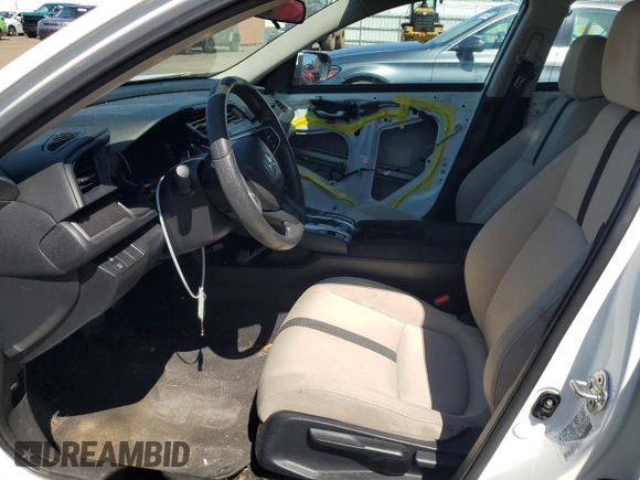 2018 Honda Civic Sedan LX with VIN 19XFC2F5XJE204202, listed as a Copart auction lot 52745665 with 162,322 mi miles and Salvage Title. Bid and sale history available at carsss.com. Image 7.