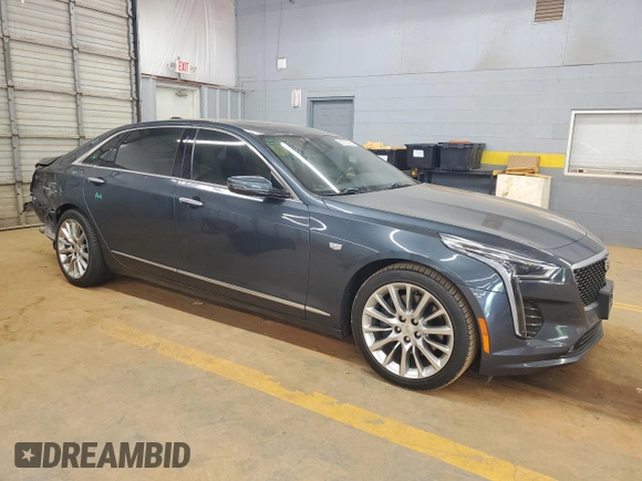 2019 Cadillac CT6 Luxury AWD with VIN 1G6KB5RS5KU129483, listed as a Copart auction lot 60120005 with 49,243 mi miles and Salvage title. Bid and sale history available at DreamBid. Image 4.