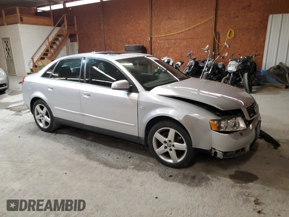 2003 Audi A4 1.8T with VIN WAULC68E63A357752, listed as a Copart auction lot 82393894 with 64,230 mi miles and Salvage Title. Bid and sale history available at carsss.com. Image 4.